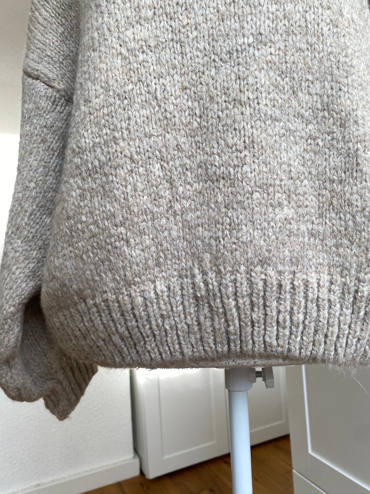 Cozy Strickpullover - taupe